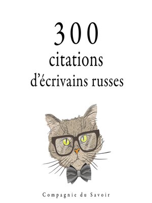 cover image of 300 citations d'écrivains russes